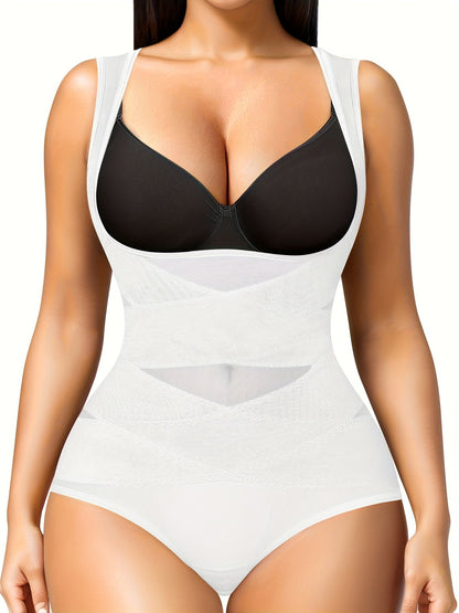 Women's Targeted Control Shapewear Bodysuit - Butt Lift Body Smoothing – Black option – view 2
