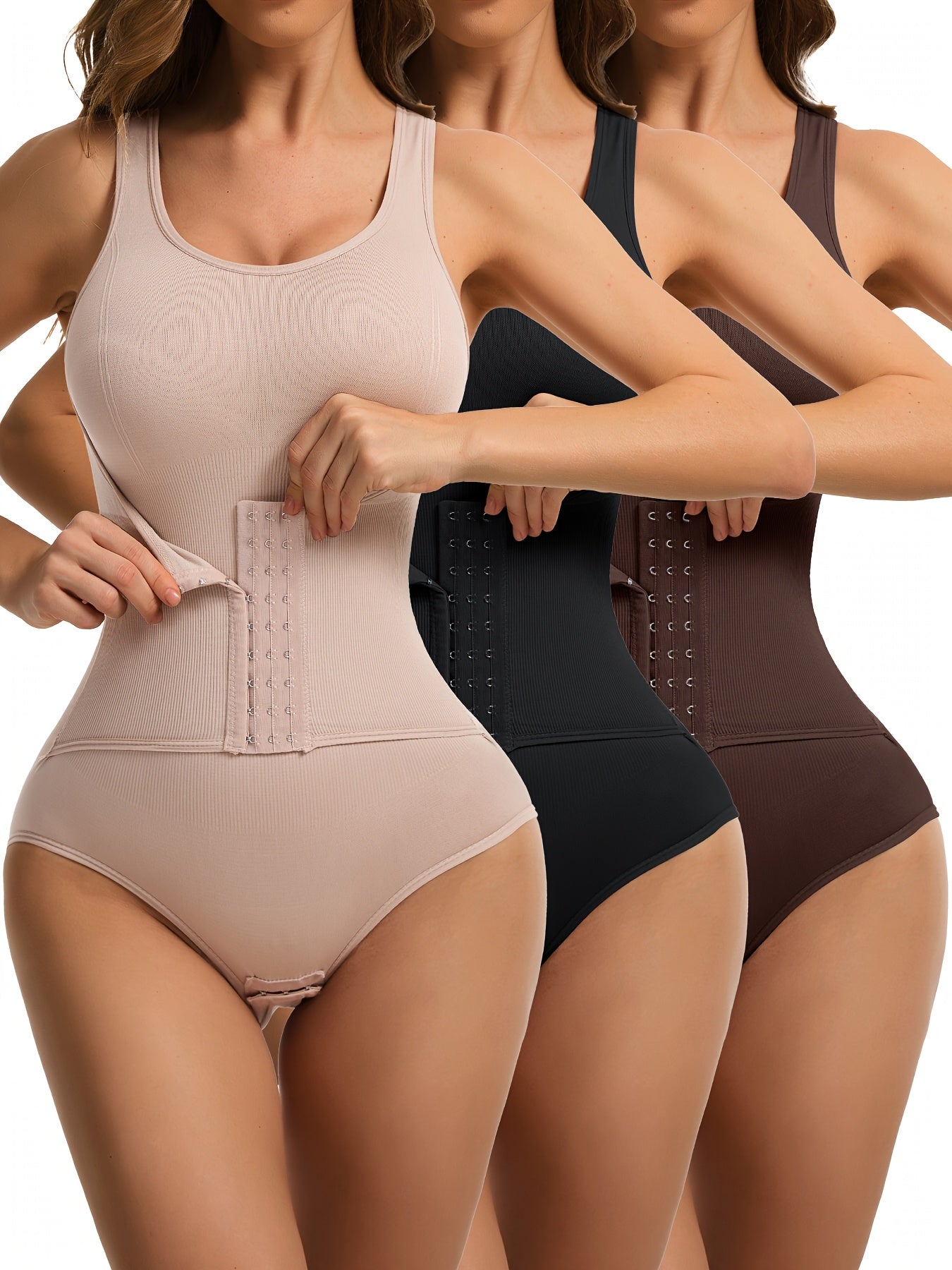 Women's Targeted Control Shapewear Bodysuit - Butt Lift Body Smoothing, Mixed – Knit Underwear – main product image