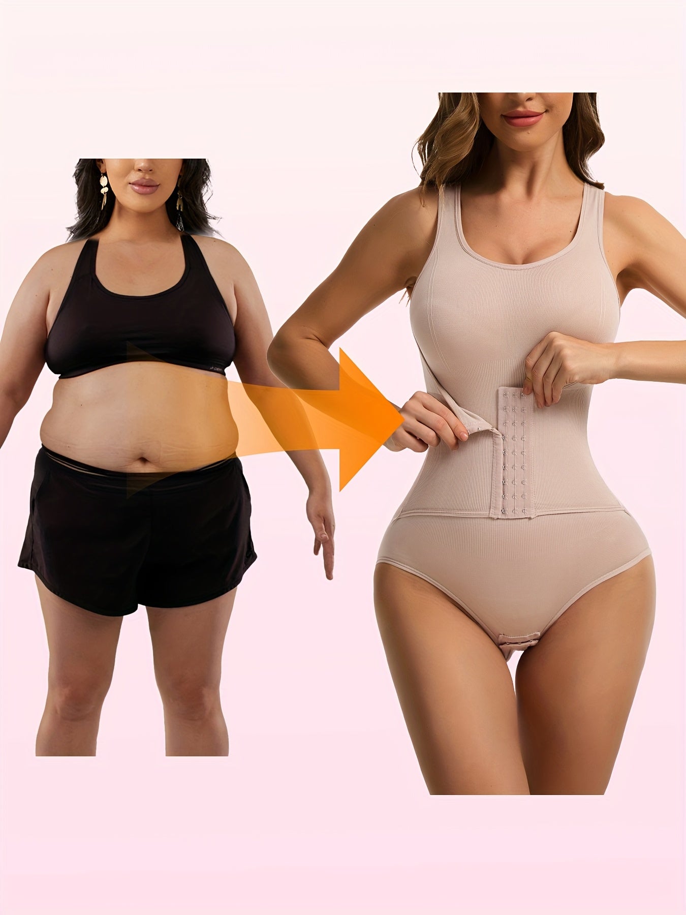 Women's Targeted Control Shapewear Bodysuit - Butt Lift Body Smoothing, Mixed – Knit Underwear – view 8