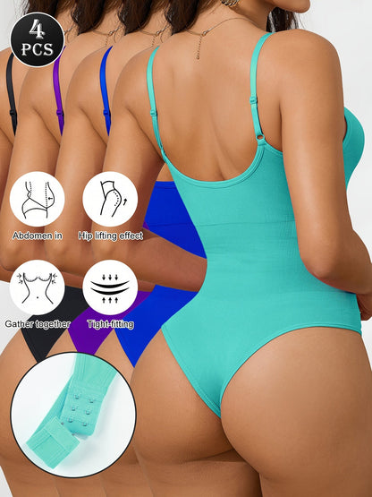 Women's Targeted Control Shapewear Bodysuit - Butt Lift Body Smoothing, Mixed colors – Underwear – view 8