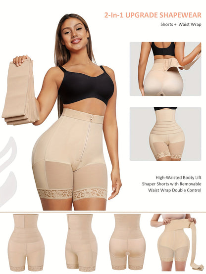Women's Targeted Control Shapewear Bodysuit - Solid Color Body Smoothing, Black – view 11
