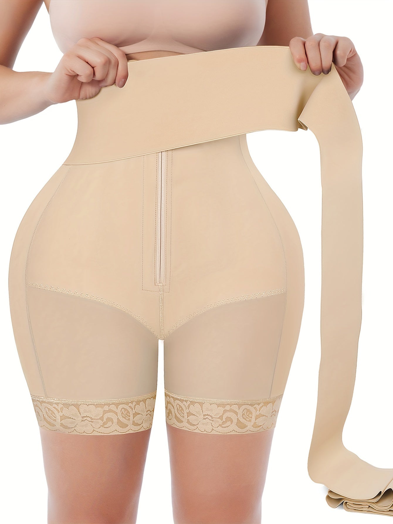 Women's Targeted Control Shapewear Bodysuit - Solid Color Body Smoothing, Black – view 13