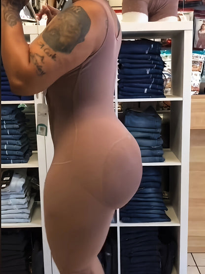 Women's Targeted Control Shapewear Bodysuit - Solid Color Plus Size Body Smoothing detail view