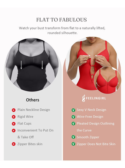Women's Targeted Control Shapewear Bodysuit - Zip Front Body Smoothing – view 3