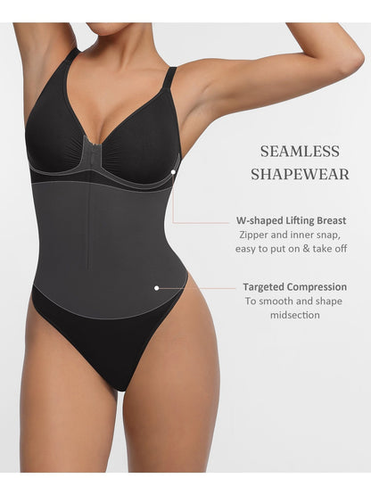 Women's Targeted Control Shapewear Bodysuit - Zip Front Body Smoothing – view 9