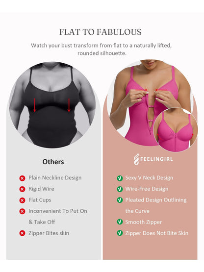 Women's Targeted Control Shapewear Bodysuit - Zip Front Body Smoothing – view 18