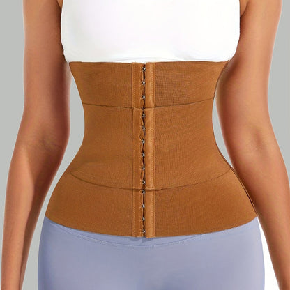 Women's Targeted Control Waist Cincher - Belted Body Smoothing, Brown – Brown option – main product image