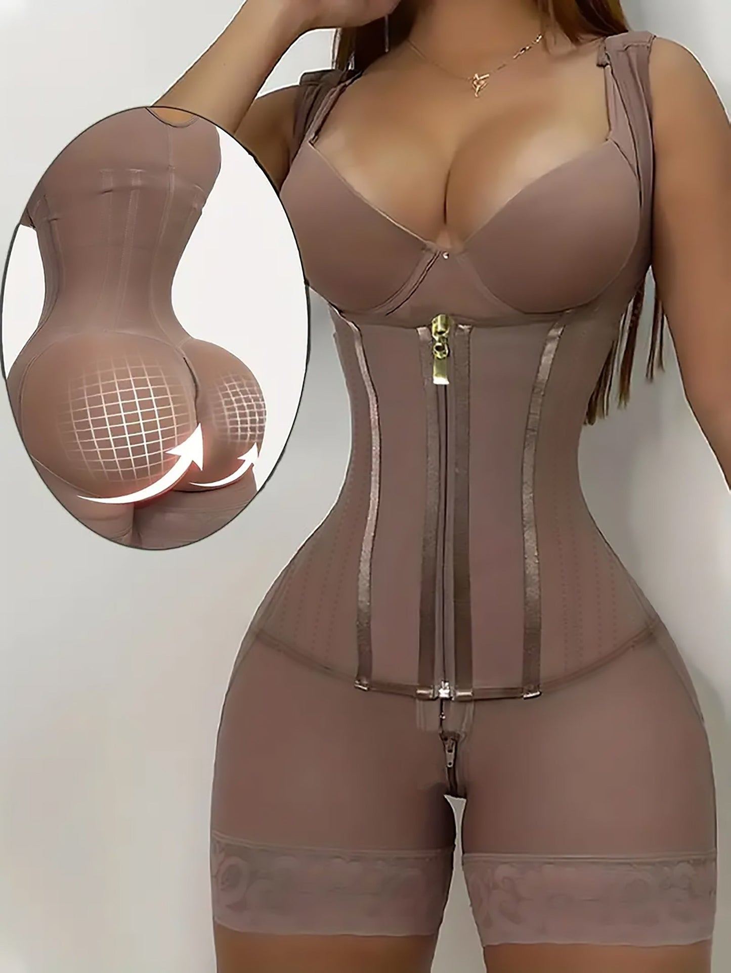 Women's Targeted Control Waist Cincher - Zip Front Plus Size Body Smoothing – view 10