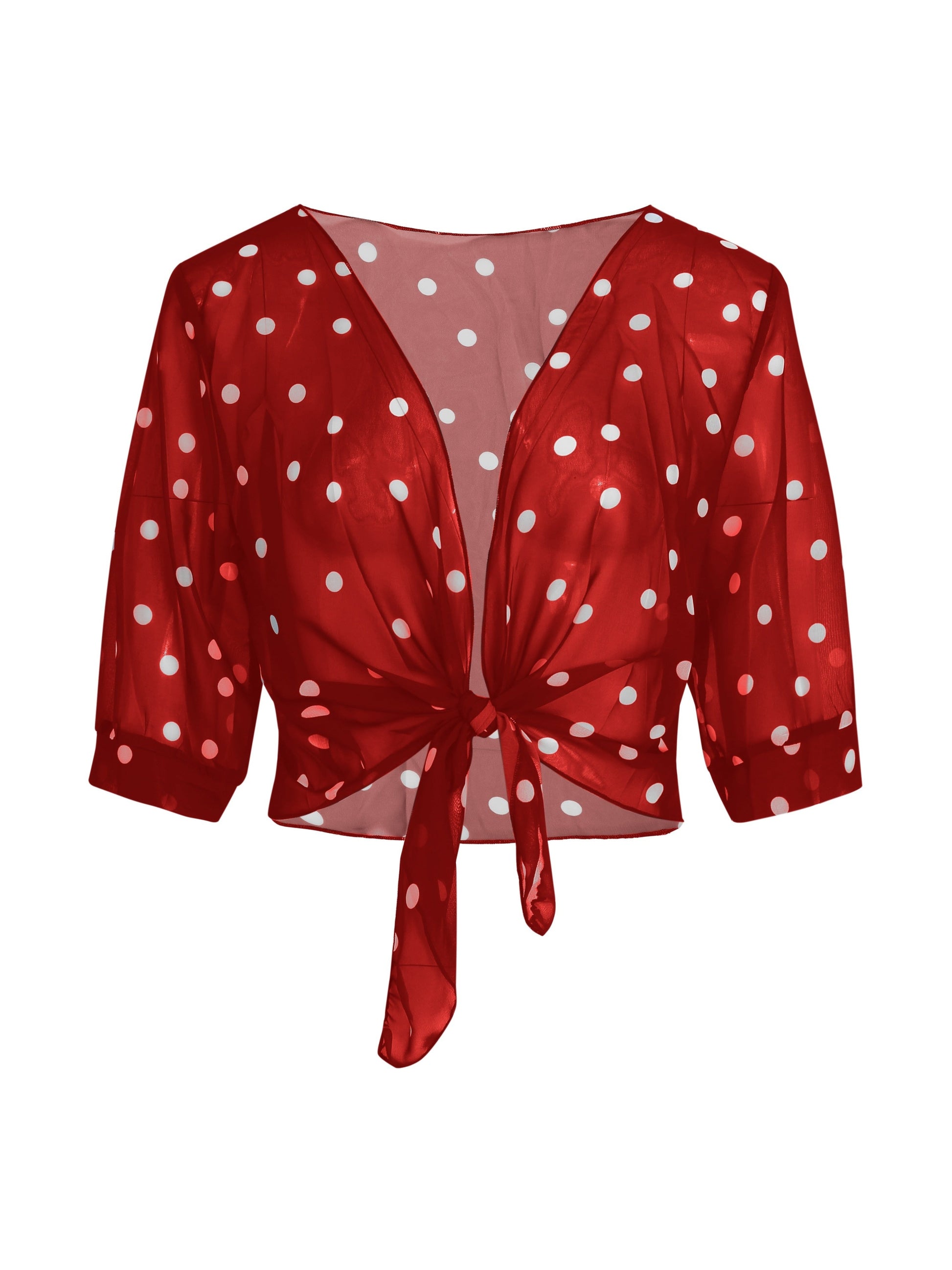 Women's Textured Blouse - V-Neck – Regular fit detail view