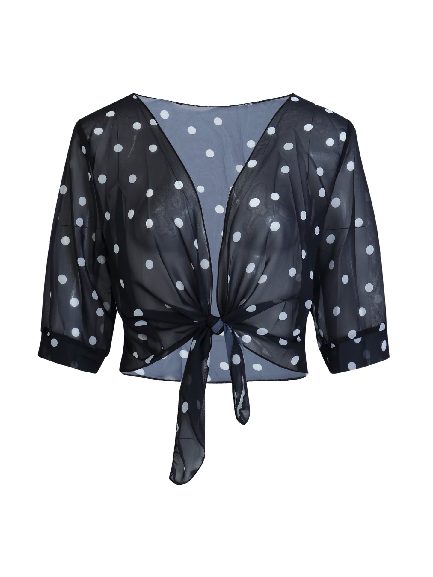 Women's Textured Blouse - V-Neck – Regular fit detail view
