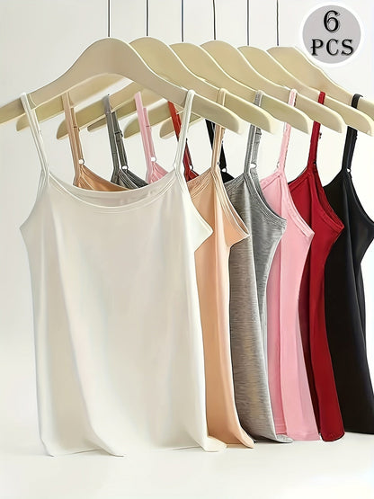Women's Textured Camisole - Classic Neck – Mixed colors Tank – main product image