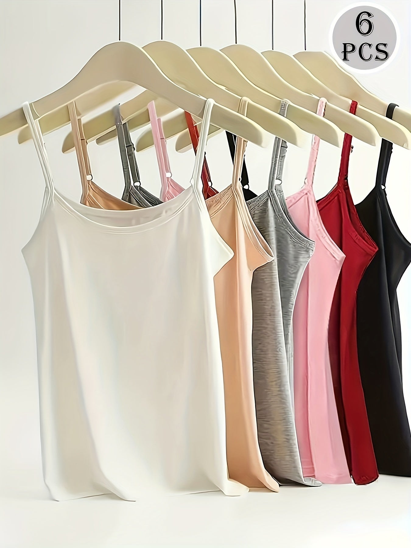 Women's Textured Camisole - Classic Neck – Mixed colors Tank – view 8