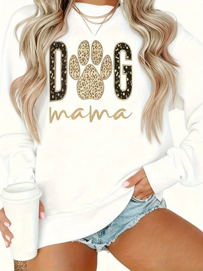 Women's Textured Crewneck Sweatshirt - Regular Fit Crew Neck – Black / White detail view