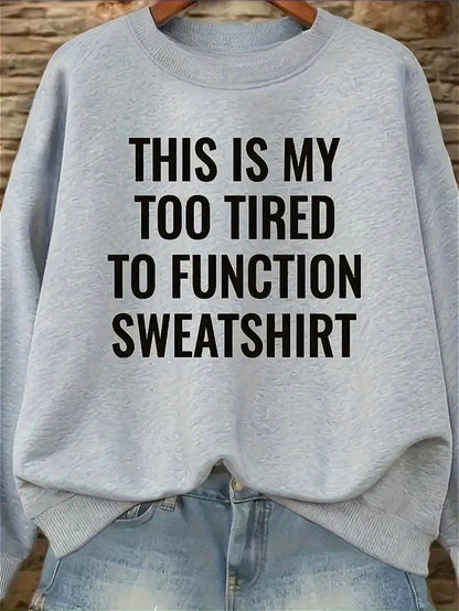Women's Textured Crewneck Sweatshirt - Regular Fit Crew Neck – White / Black – main product image
