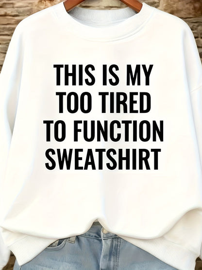 Women's Textured Crewneck Sweatshirt - Regular Fit Crew Neck – White / Black detail view