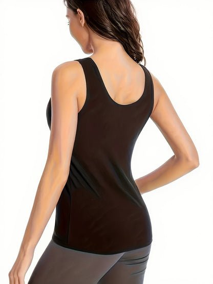 Women's Textured Tank Top - 4-Pack Classic Neck Sleeveless – view 3