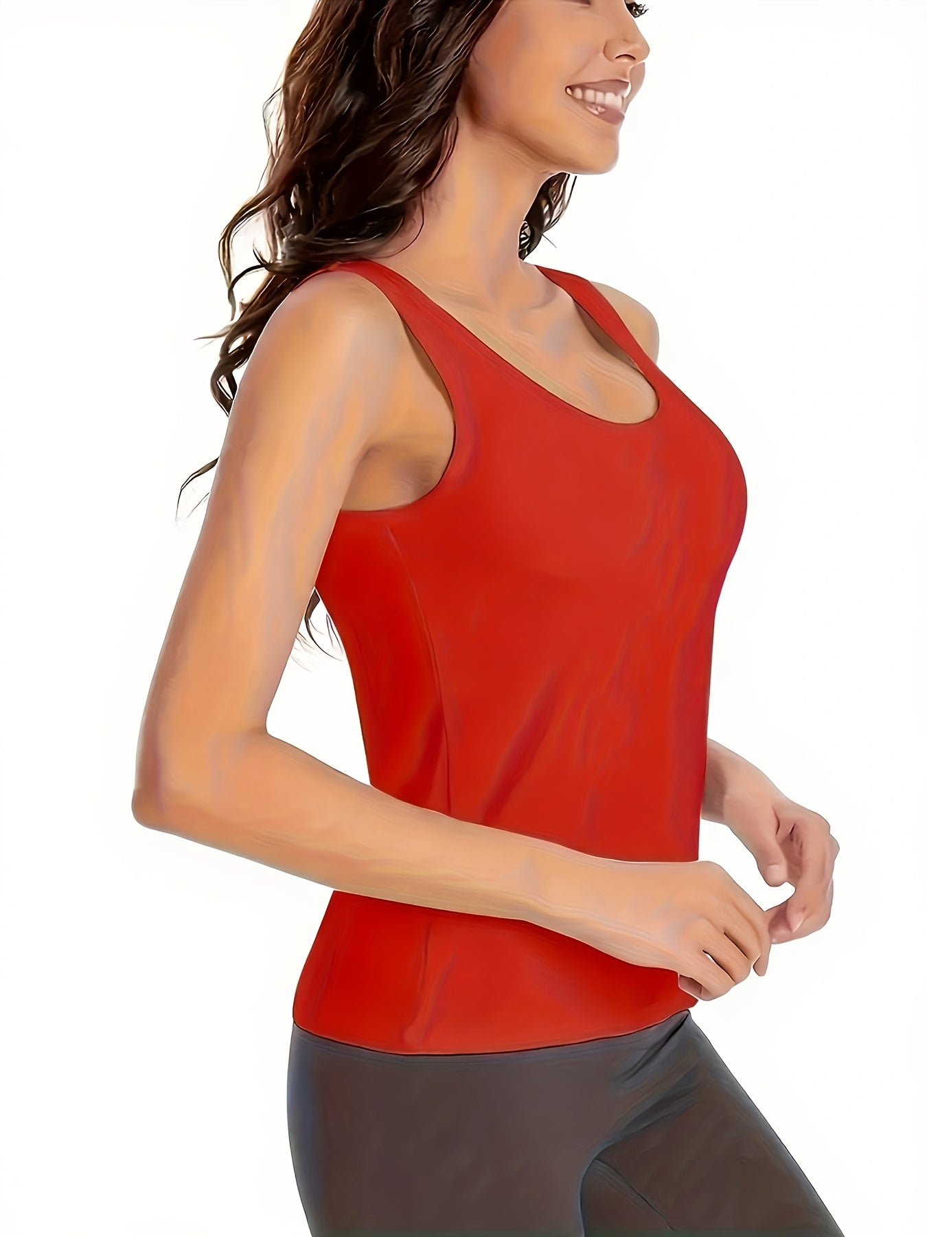 Women's Textured Tank Top - 4-Pack Classic Neck Sleeveless – view 12