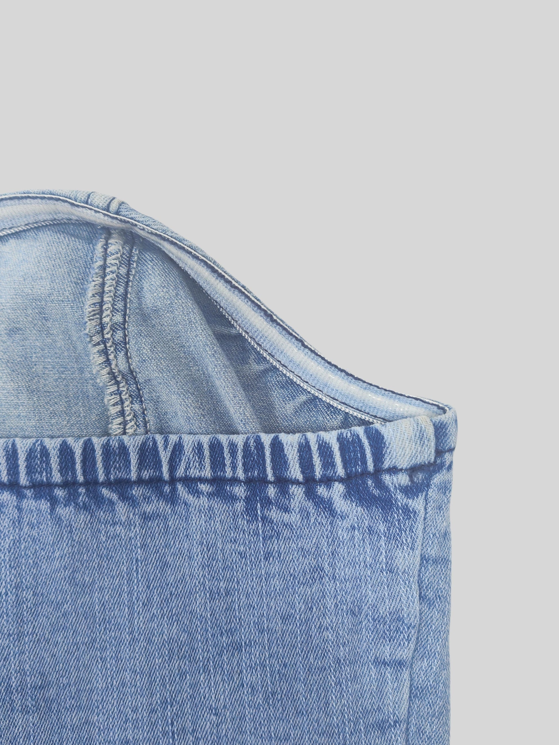 Women's Textured Tank Top - Off-Shoulder Short Sleeve detail view