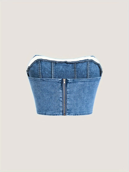 Women's Textured Tank Top - Off-Shoulder Short Sleeve detail view