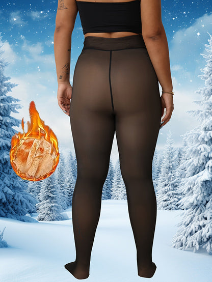 Women's Thermal Pantyhose – Nylon blend detail view