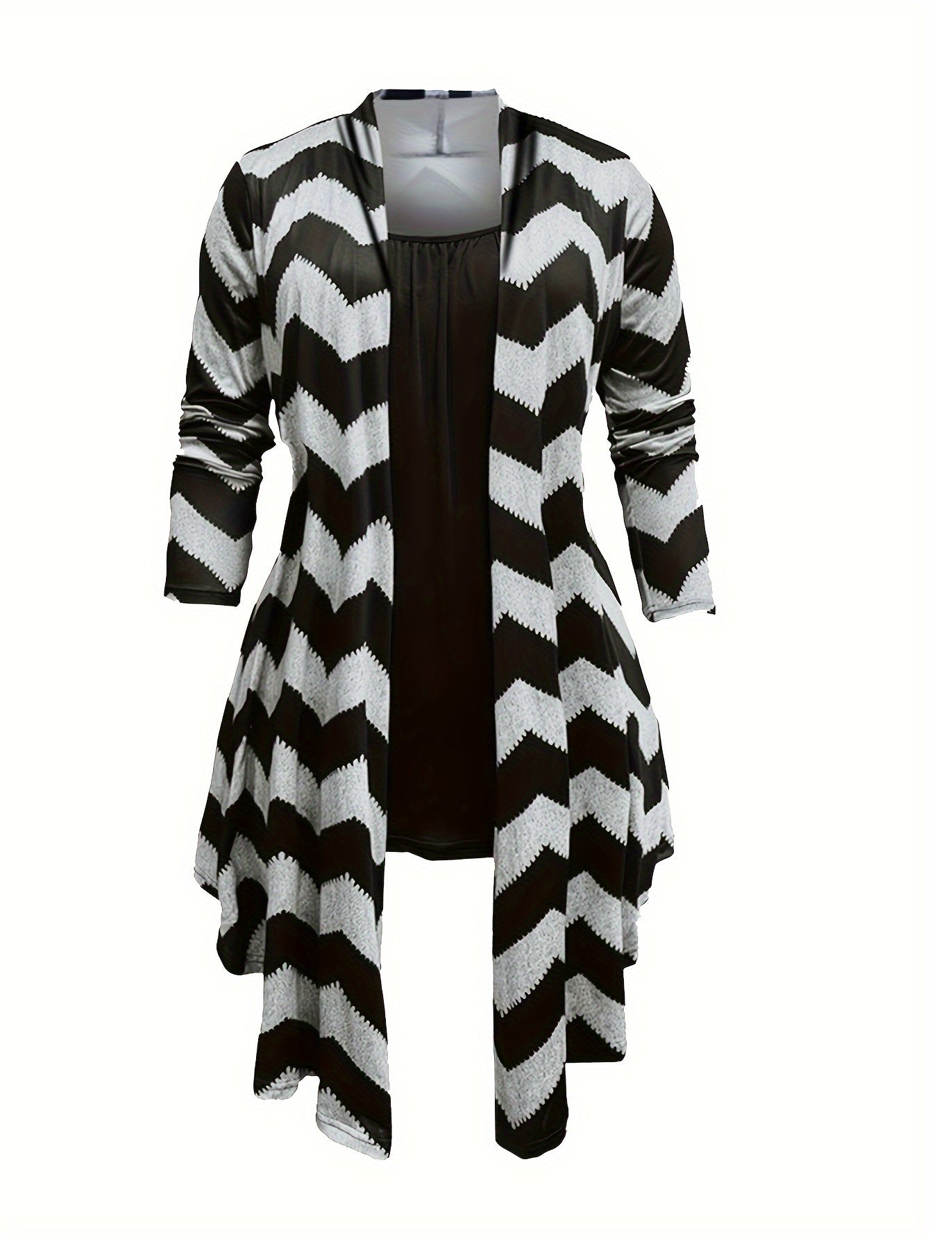 Women's Three-Piece Outfit Set - Graphic Print Casual Matching Outfit detail view