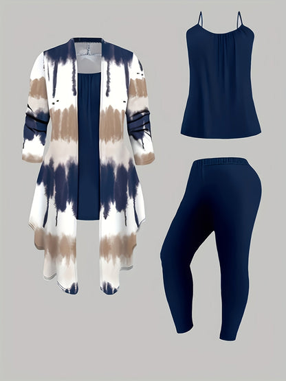 Women's Three-Piece Outfit Set - Matching Casual Matching Look detail view