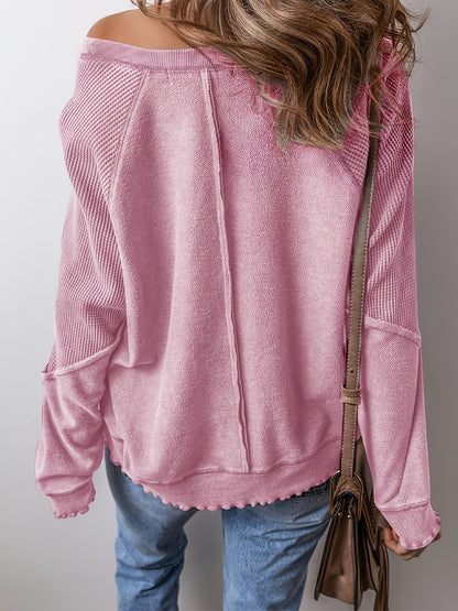 Women's Top - Graphic Print – Black / Blue detail view