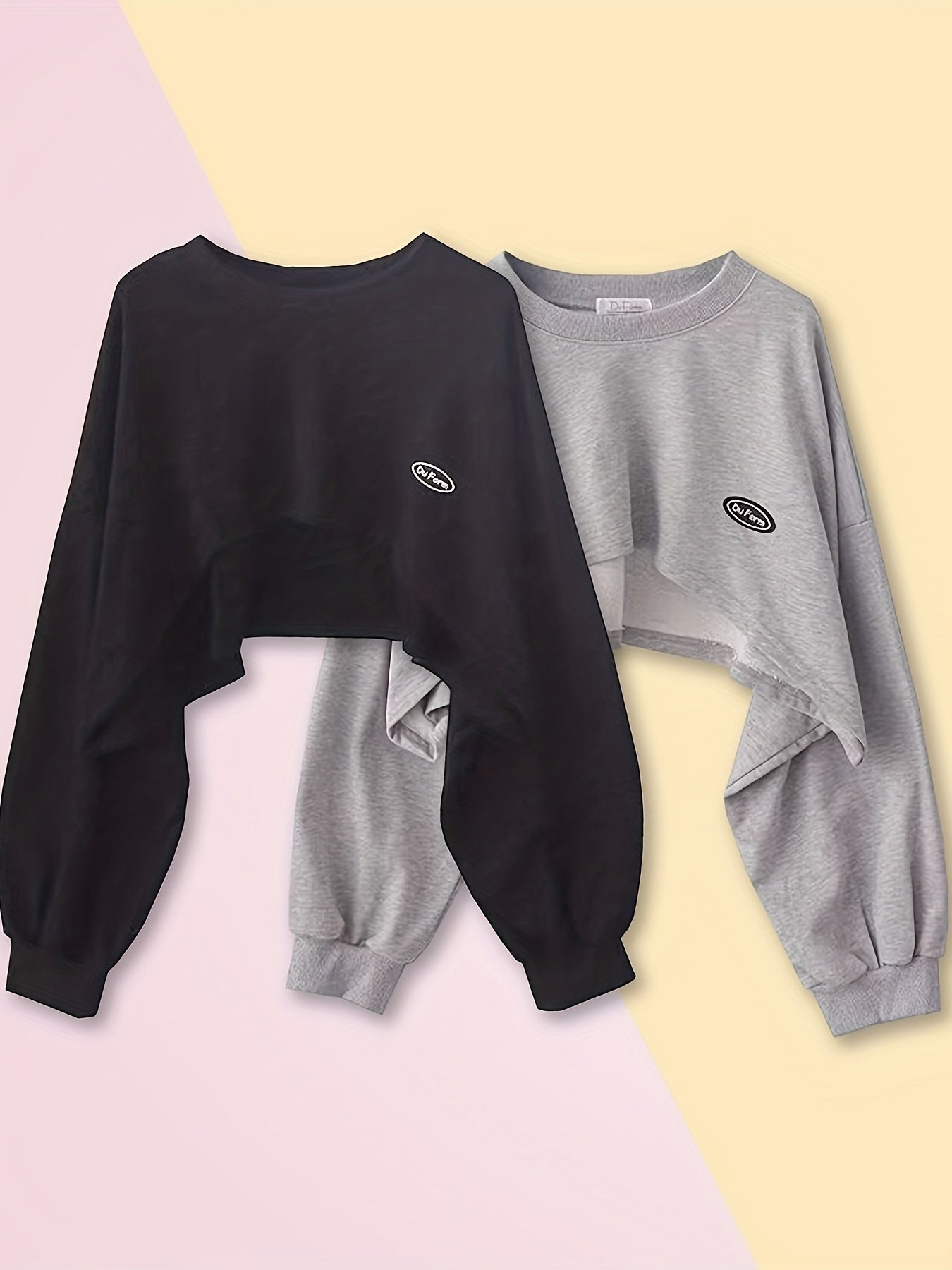 Women's Top - Solid Color – Grey / Black – view 10