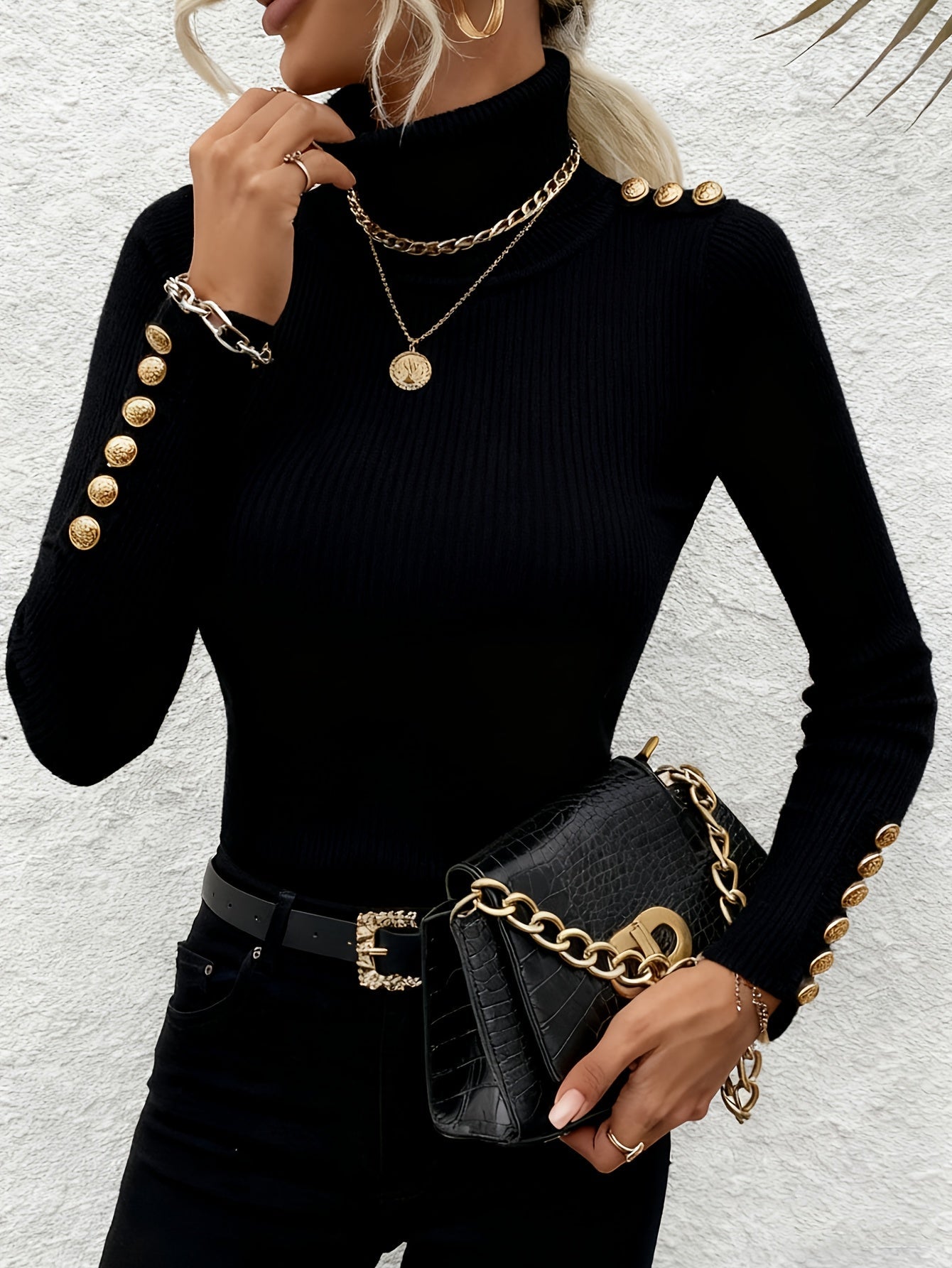 Women's Top - Solid Color – White detail view