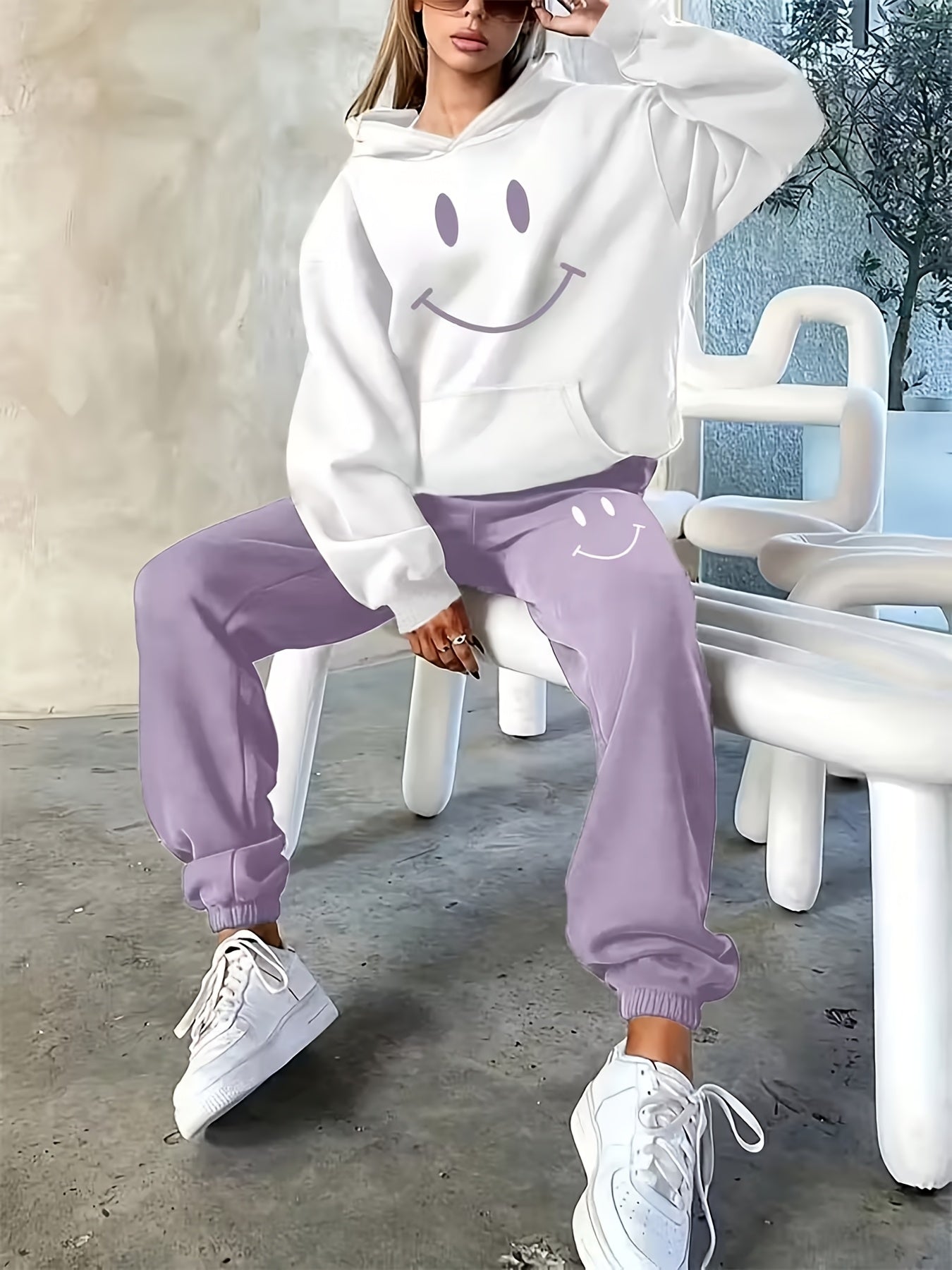 Women's Tracksuit Set - Active Printed Style 35 detail view