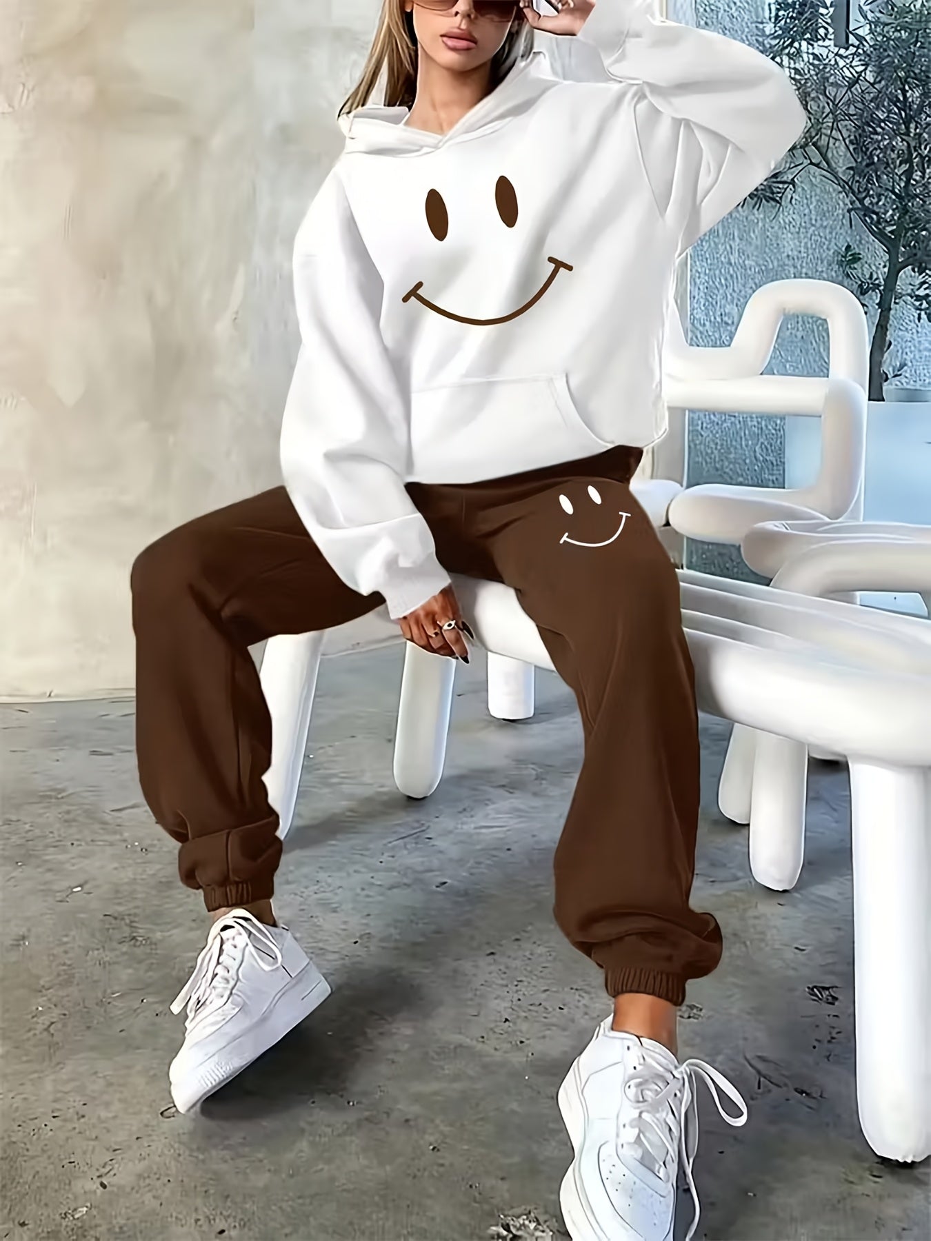 Women's Tracksuit Set - Active Printed Style 35 detail view