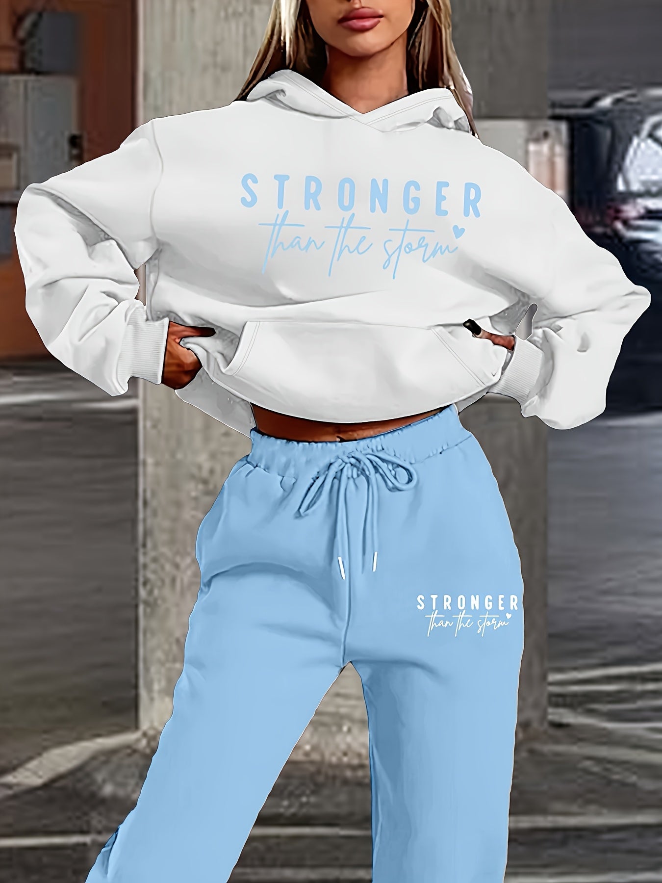 Women's Tracksuit Set - Graphic Print Active Look 9701 – main product image
