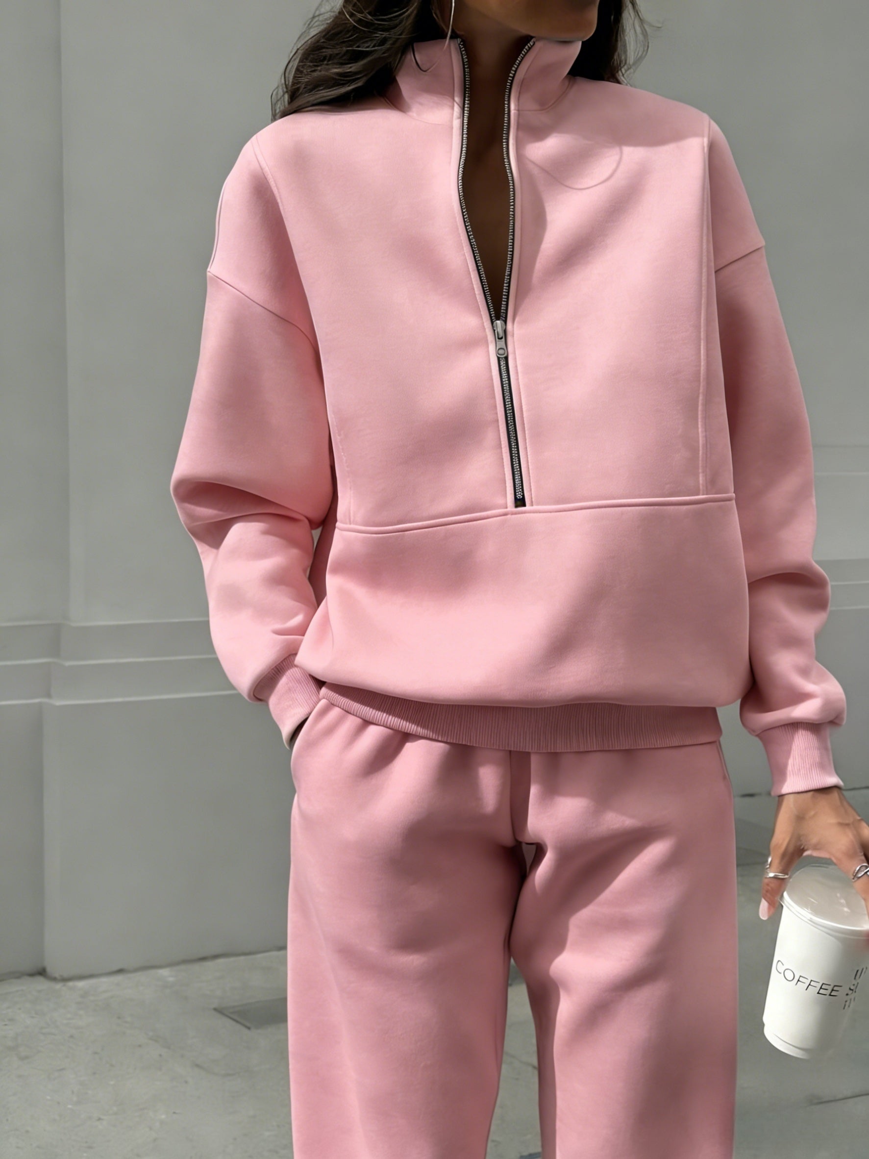 Women's Tracksuit Set - Knit Active Matching Outfit detail view