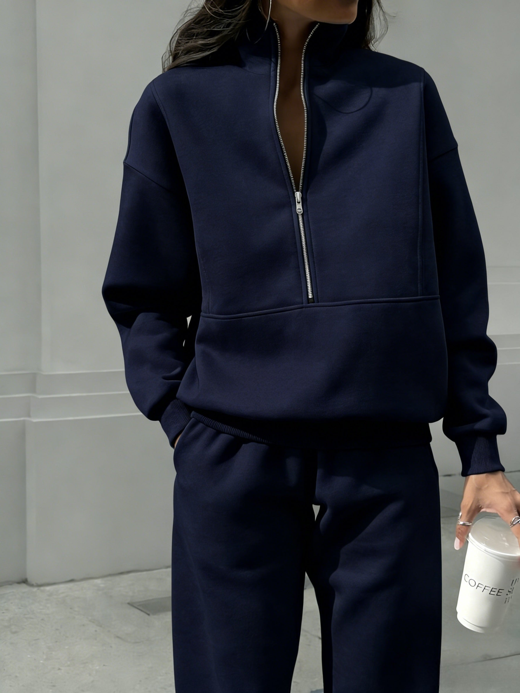 Women's Tracksuit Set - Knit Active Matching Outfit detail view
