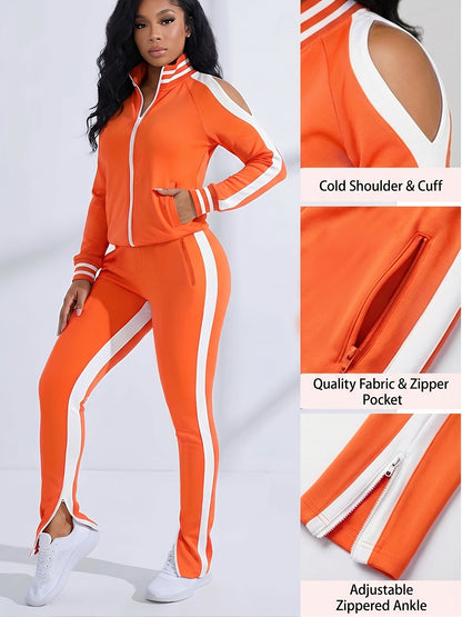 Women's Tracksuit Set - Printed Active Matching Look detail view