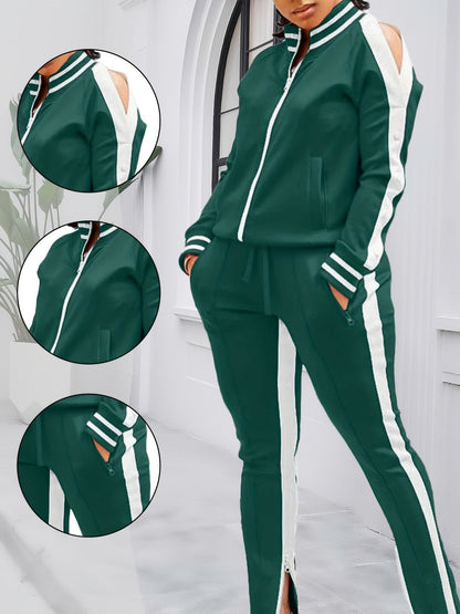 Women's Tracksuit Set - Printed Active Matching Look detail view