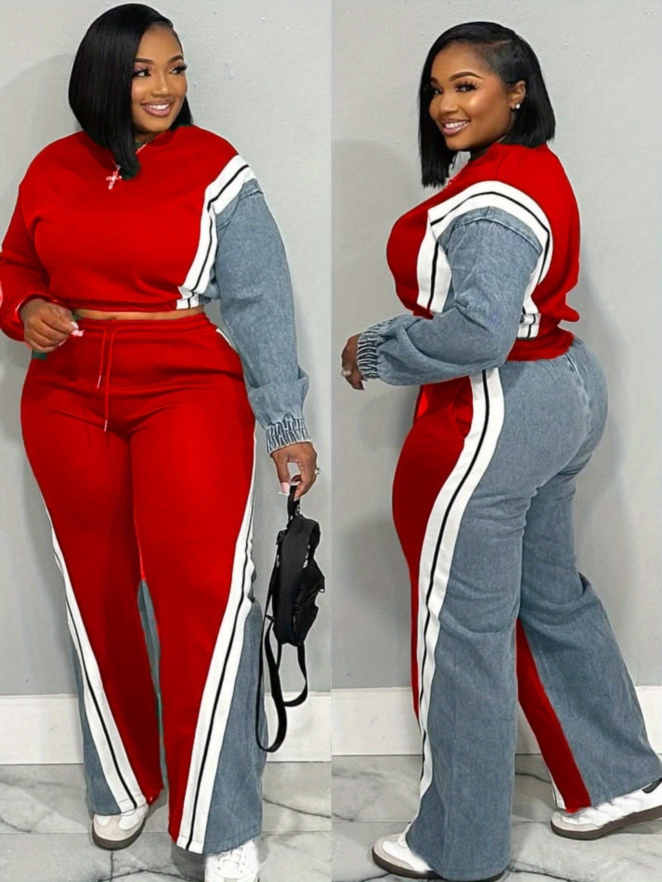 Women's Tracksuit Set - Printed Business Matching Look detail view