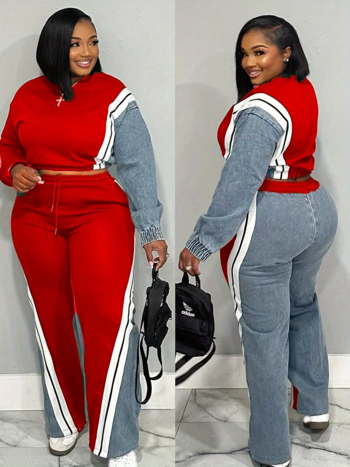Women's Tracksuit Set - Printed Business Matching Look detail view