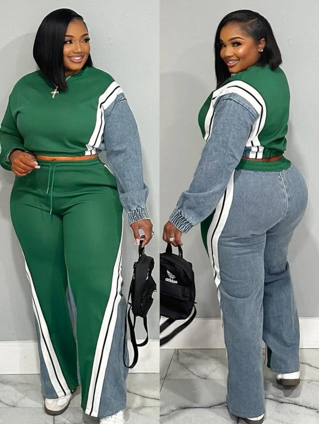 Women's Tracksuit Set - Printed Business Matching Look detail view