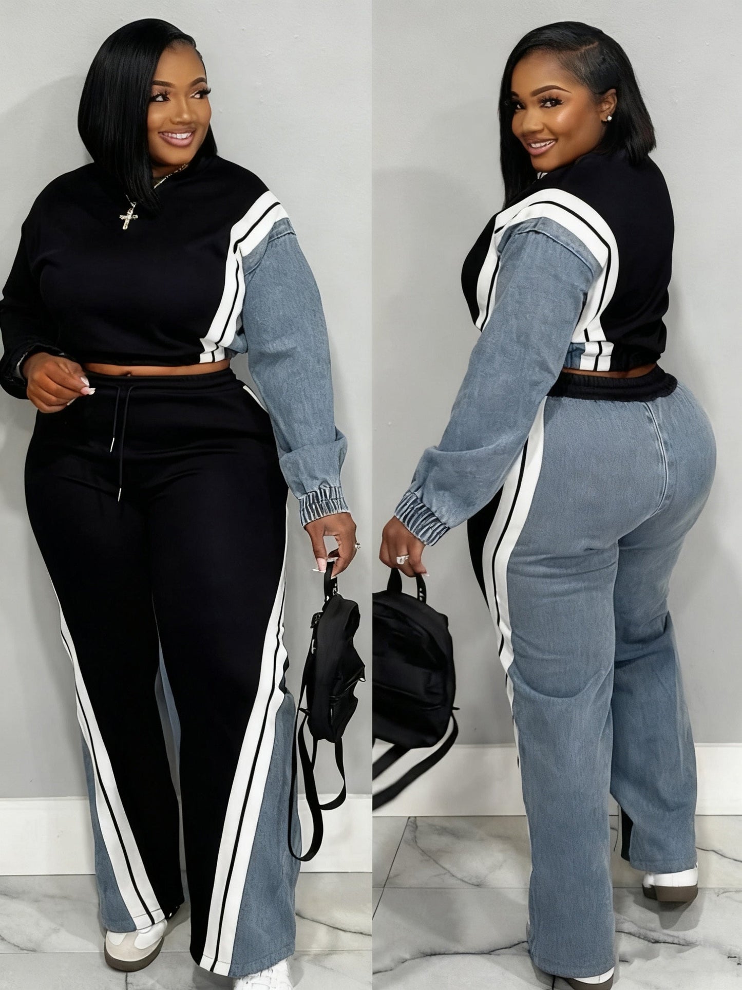 Women's Tracksuit Set - Printed Business Matching Look detail view
