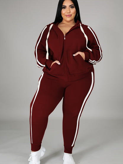 Women's Tracksuit Set - Ribbed Active Matching Outfit detail view