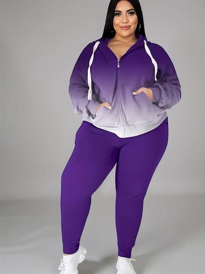 Women's Tracksuit Set - Ribbed Active Matching Outfit – Black option – view 2