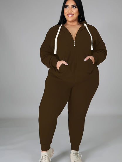 Women's Tracksuit Set - Ribbed Active Matching Outfit – Black option – view 3