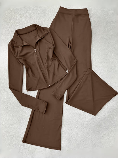 Women's Tracksuit Set - Striped Design detail view