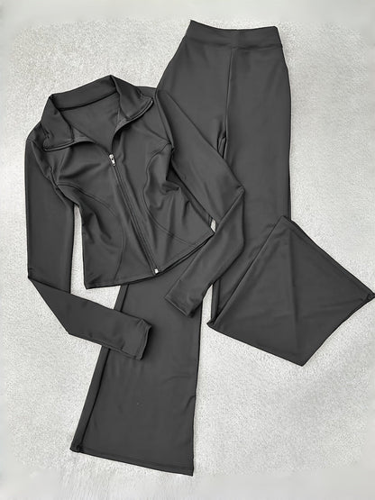 Women's Tracksuit Set - Striped Design detail view