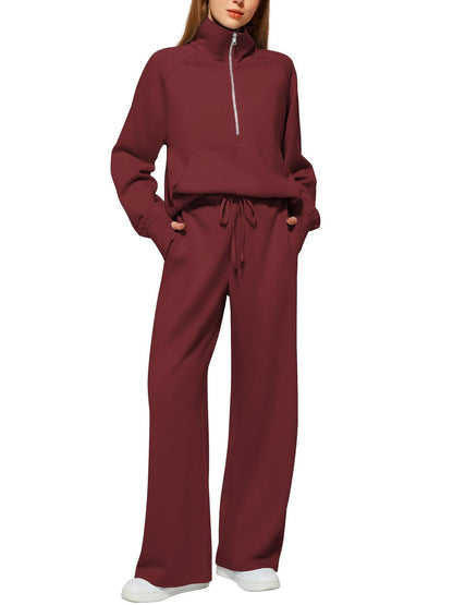 Women's Tracksuit Set - Zip Detail Active Matching Look detail view