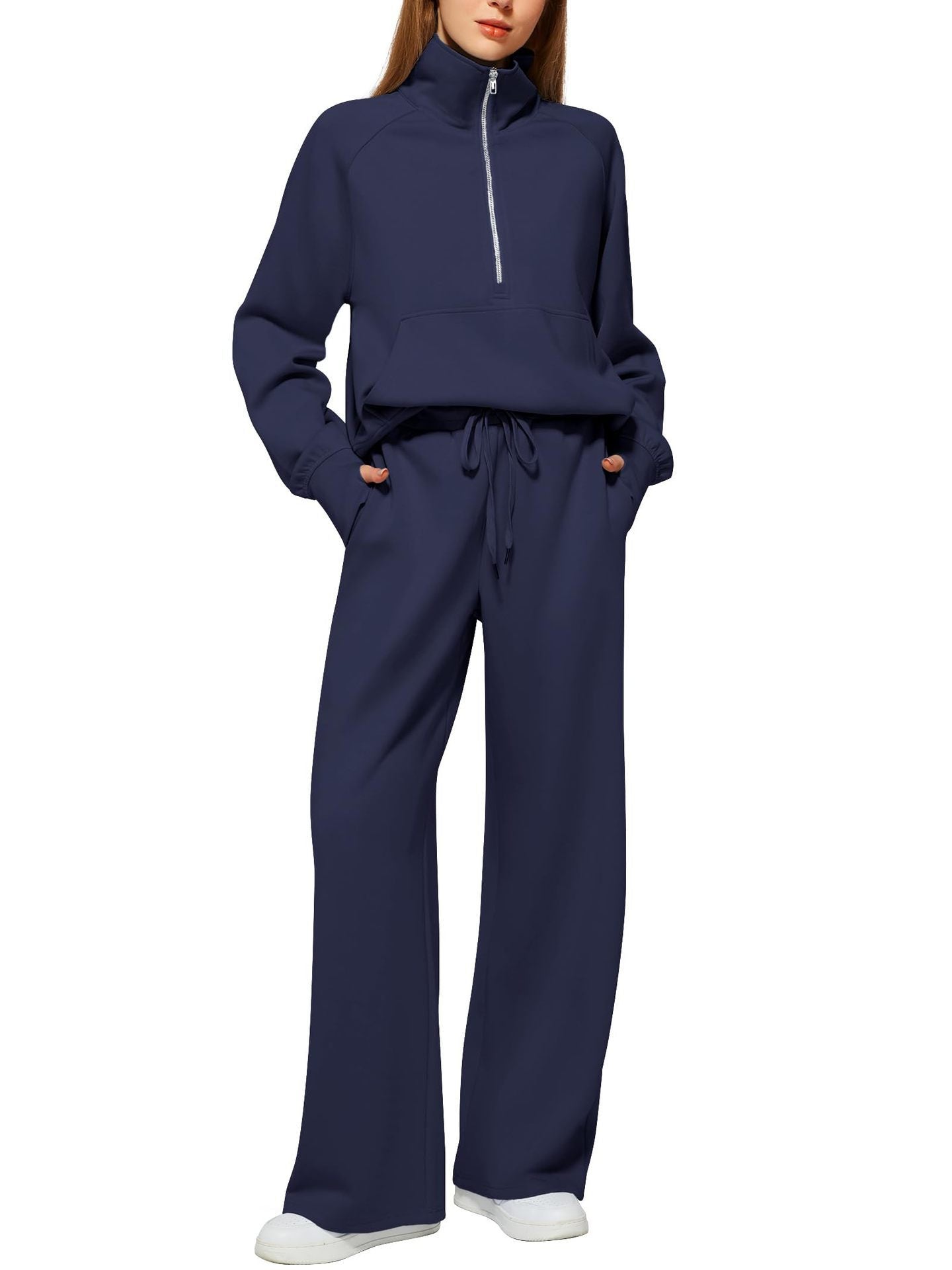 Women's Tracksuit Set - Zip Detail Active Matching Look detail view