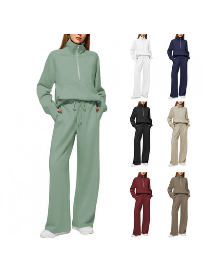 Women's Tracksuit Set - Zip Detail Active Matching Look detail view