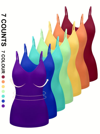 Women's Tummy Control Shapewear Camisole - Adjustable Strap Body Smoothing – main product image