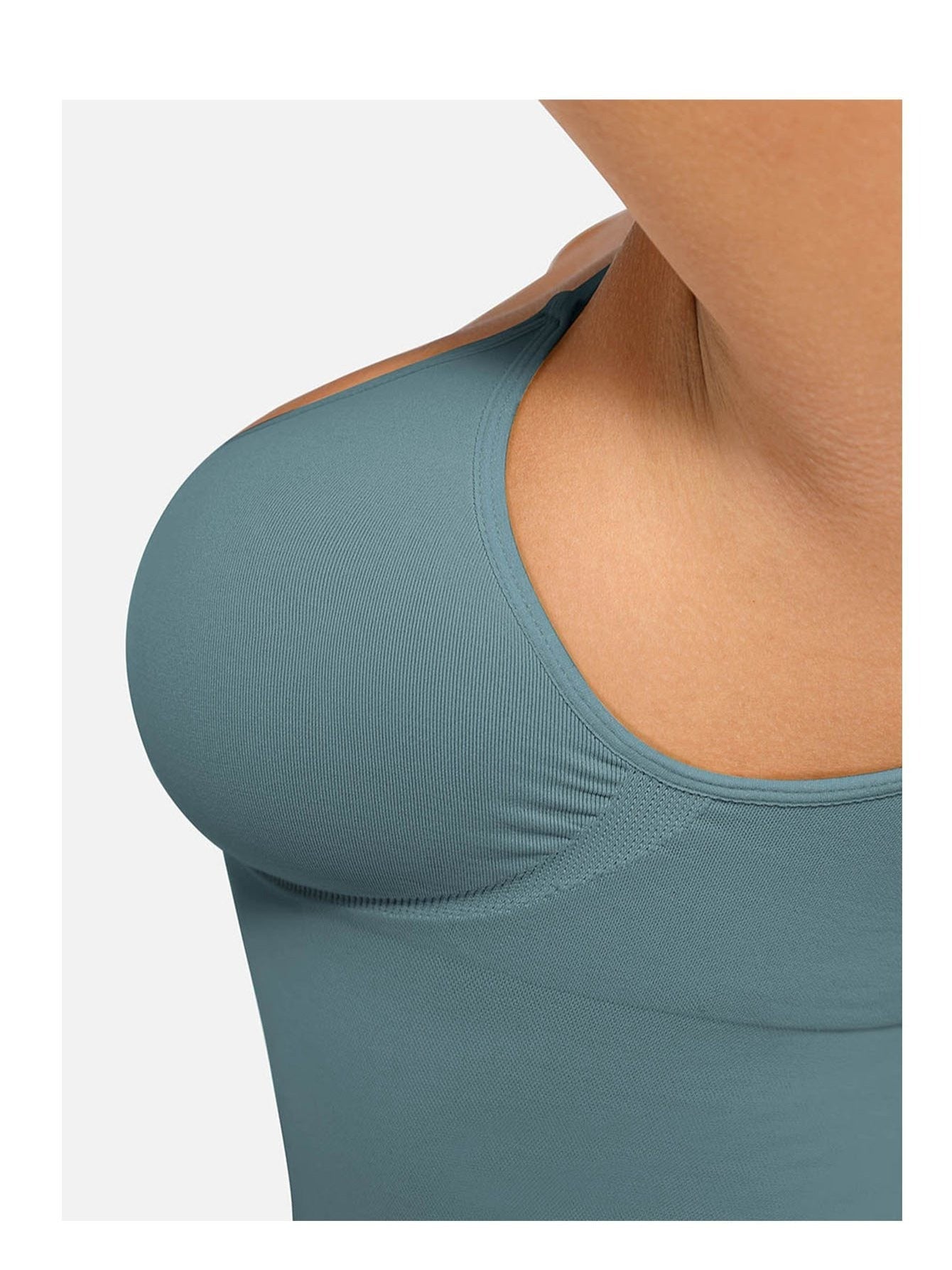 Women's Tummy Control Shapewear Camisole - Solid Color Body Smoothing detail view